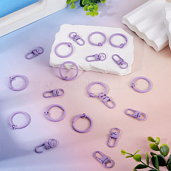 10Pcs Zinc Alloy Baking Paint Swivel Snap Hooks Clasps&nbsp;FIND-TADJ0001-27H