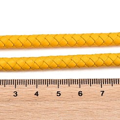 Braided Leather Cord with Core&nbsp;WL-F009-6mm-01