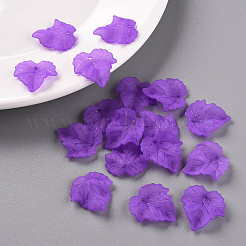 Autumn Theme Transparent Frosted Acrylic Pendants&nbsp;X-PAF002Y-8