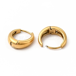女性用316ステンレススチールフープピアス  18KGP本金メッキ  15x14x5mm  ピン：1mm&nbsp;EJEW-C004-15G