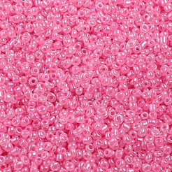 ガラスシードビーズ  セイロン  ラウンド  ピンク  12/0  2mm  穴：1mm  約30000個/ポンド&nbsp;SEED-A011-2mm-145