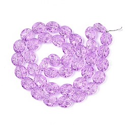 Baking Paint Transparent Glass Beads Strands&nbsp;DGLA-N017-04E