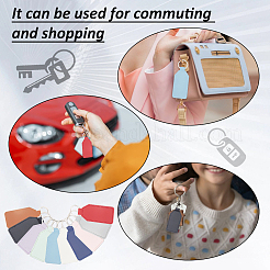 10Pcs 10 Colors PU Imitation Leather Keychains&nbsp;KEYC-NB0001-74