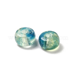 透明なアクリルビーズ  フラットラウンド  淡緑色  7x4mm  穴：1.8mm  約3300~2834個/411g&nbsp;LS-OACR-Z030-04K