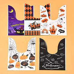 ウサギ型ハロウィンキャンディビニール袋 50種類 5個  印刷されたキャンディギフトバッグ  ミックスカラー  21.5~22.5x13.6x0.01cm  10個/スタイル&nbsp;ABAG-FS0001-08A