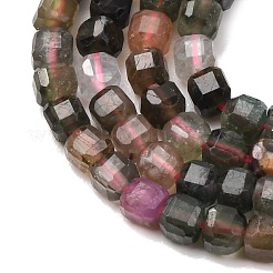 Natural Multicolor Tourmaline Beads Strands&nbsp;G-D110-B02-01