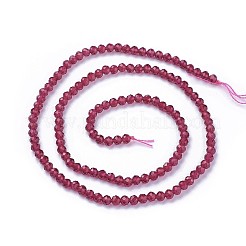 Faceted Glass Beads Strands&nbsp;X-G-F619-09D-3mm