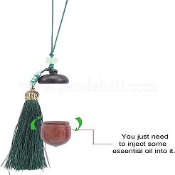 Acorn Wood Diffuser Pendant Decorations&nbsp;HJEW-WH0042-54B