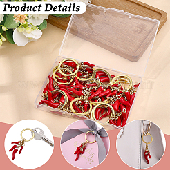 20Pcs Hot Pepper Alloy Enamel Pendants&nbsp;KEYC-SC00060