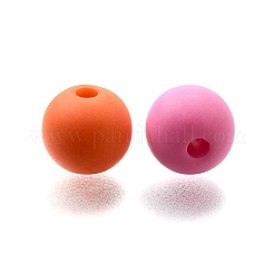 Frosted Opaque Acrylic Beads&nbsp;OACR-S071-03B
