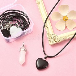 DIY Stone Pendant Necklace Making Kit&nbsp;DIY-YW0007-14