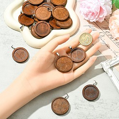 10Pcs Wooden Pendant Cabochon Settings&nbsp;FIND-YW0009-32A