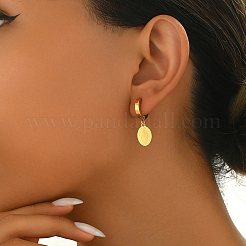Elegant and Versatile 201 Stainless Steel Hoop Earrings&nbsp;FA2332-2