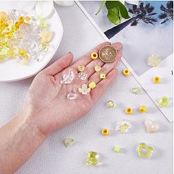 150 Pieces Random Rose Acrylic Beads Bear Pastel Spacer Beads Butterfly Loose Beads for Jewelry Keychain Phone Lanyard Making&nbsp;JX543B