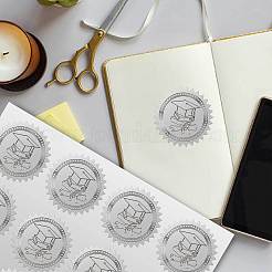 12 Sheets PET Adhesive Wax Seal Stickers&nbsp;DIY-WH0524-003