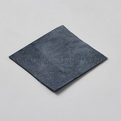 クレイジーホースレザー生地  服装アクセサリー  正方形  ブラック  600x300x2mm&nbsp;DIY-WH0308-959B-02