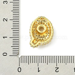 Rack Plating Brass Clear Cubic Zirconia Pendants&nbsp;KK-S378-01G-Q