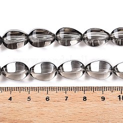 電気メッキガラスビーズセット  涙の形  グレー  15x11.5~12x10~10.5mm  穴：1.2mm  約39~40個/連  23.62~23.94インチ（60~60.8cm）&nbsp;EGLA-T028-01I