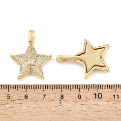 Brass Micro Pave Cubic Zirconia Openable Pendants&nbsp;KK-Z140-30G-01