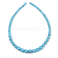 Synthetic Turquoise Graduated Beads Strands&nbsp;GG-CBA2AE1-A04-B