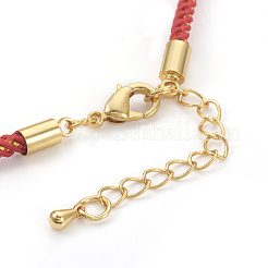 Adjustable Nylon Cord Bracelet Making&nbsp;MAK-F026-B-G