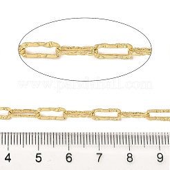 Brass Textured Paperclip Chains&nbsp;CHC-C014-10G