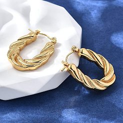 304 Stainless Steel Hoop Earrings for Women&nbsp;EJEW-L296-081G