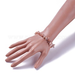 Natural Sunstone Beads Stretch Bracelets&nbsp;BJEW-JB04152-01