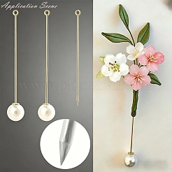 Brass Stick Lapel Pin Clutch Brooch Findings&nbsp;PL-G001-01B-G
