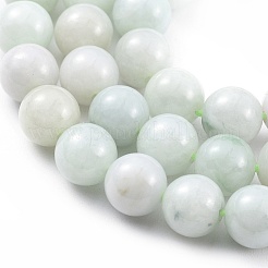 Natural Jadeite Beads Strands&nbsp;G-F662-02A-8mm