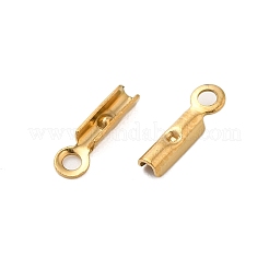 Ion Plating(IP) 304 Stainless Steel Folding Crimp Cord Ends&nbsp;FIND-Q118-01G-01