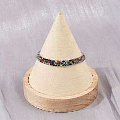 304 Stainless Steel Rhinestone Cup Chain Bracelets for Women&nbsp;BJEW-Z143-23P-01