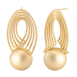 Oval with Round Alloy Stud Earrings&nbsp;FS-WG03FFF-01