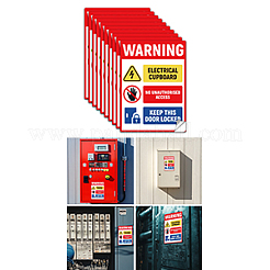10 Sheets PVC Self-Adhesive Identification Cable Label Pasters&nbsp;STIC-WH0027-052