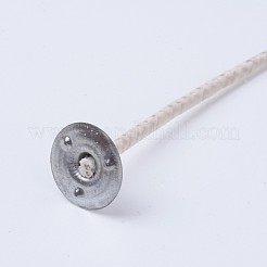 キャンドルウィック  鉄のパーツと  ホワイト  90~93mm&nbsp;AJEW-WH0002-02A