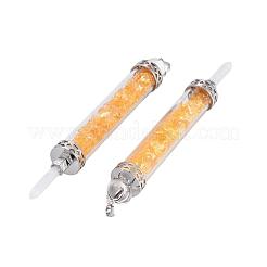 Natural Citrine Big Pointed Pendants&nbsp;G-F650-C11