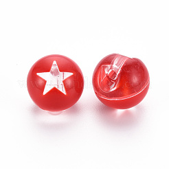1-Hole Transparent Acrylic Buttons&nbsp;TACR-S154-51B