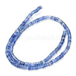 青ウォーターメロンストーンガラスビーズ連売り  ディスク  ヒシビーズ  4x2~2.5mm  穴：0.7mm  約158~160個/連  14.96''~15.16''（38~38.5センチメートル）&nbsp;G-Z110-A33-2x4mm