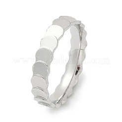 Flat Round 304 Stainless Steel Finger Rings&nbsp;RJEW-V001-01P