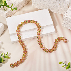 1 Strand Handmade Glod Sand Lampwork Beads Strands&nbsp;LAMP-TA0002-09D