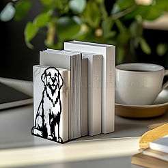Non-Skid Iron Bookend Display Stands&nbsp;AJEW-WH0548-050