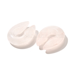 Natural Rose Quartz Ear Plugs Gauges&nbsp;G-I359-13B-02