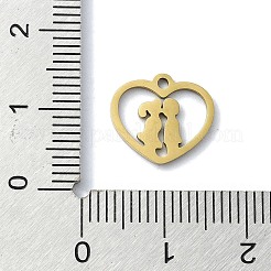 304 Stainless Steel Charms&nbsp;STAS-C097-38C-G