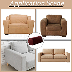 2Pcs Imitation Leather Sofa Armrest Covers&nbsp;AJEW-WH20070-167A