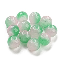 Two Tone Spray Painting Glass Beads&nbsp;GLAA-L046-03