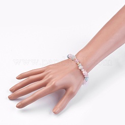 ストレッチブレスレット  天然モルガナイトとローズクォーツビーズ  2-3/8インチ（6.2cm）&nbsp;BJEW-JB03942-01