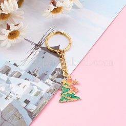 Christmas Theme Alloy Enamel Keychain&nbsp;KEYC-JKC00240
