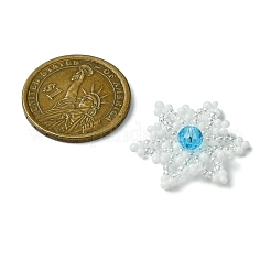 Christmas Seed Beads Beaded Charms&nbsp;PALLOY-MZ00297-05