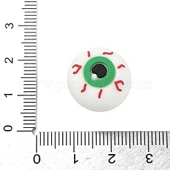 シリコンビーズ  焦点ビーズ  目  レッド  16.5x27x16.5mm  穴：2mm&nbsp;SIL-I014-03D