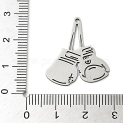 ステンレスペンダント201個  レーザー切断  ボクシンググローブ型のチャーム  ステンレス鋼色  25.5x22.5x1mm  穴：1.5mm&nbsp;LS-STAS-G366-07P